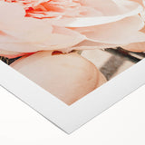 Art deco poster of a spring scene on rolled canvas, featuring soft pastel colors, ideal for dining room wall art.