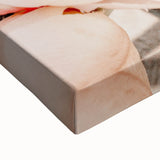 Large art depicting a black and white landscape painting on stretched canvas, ideal for bedroom wall decor.