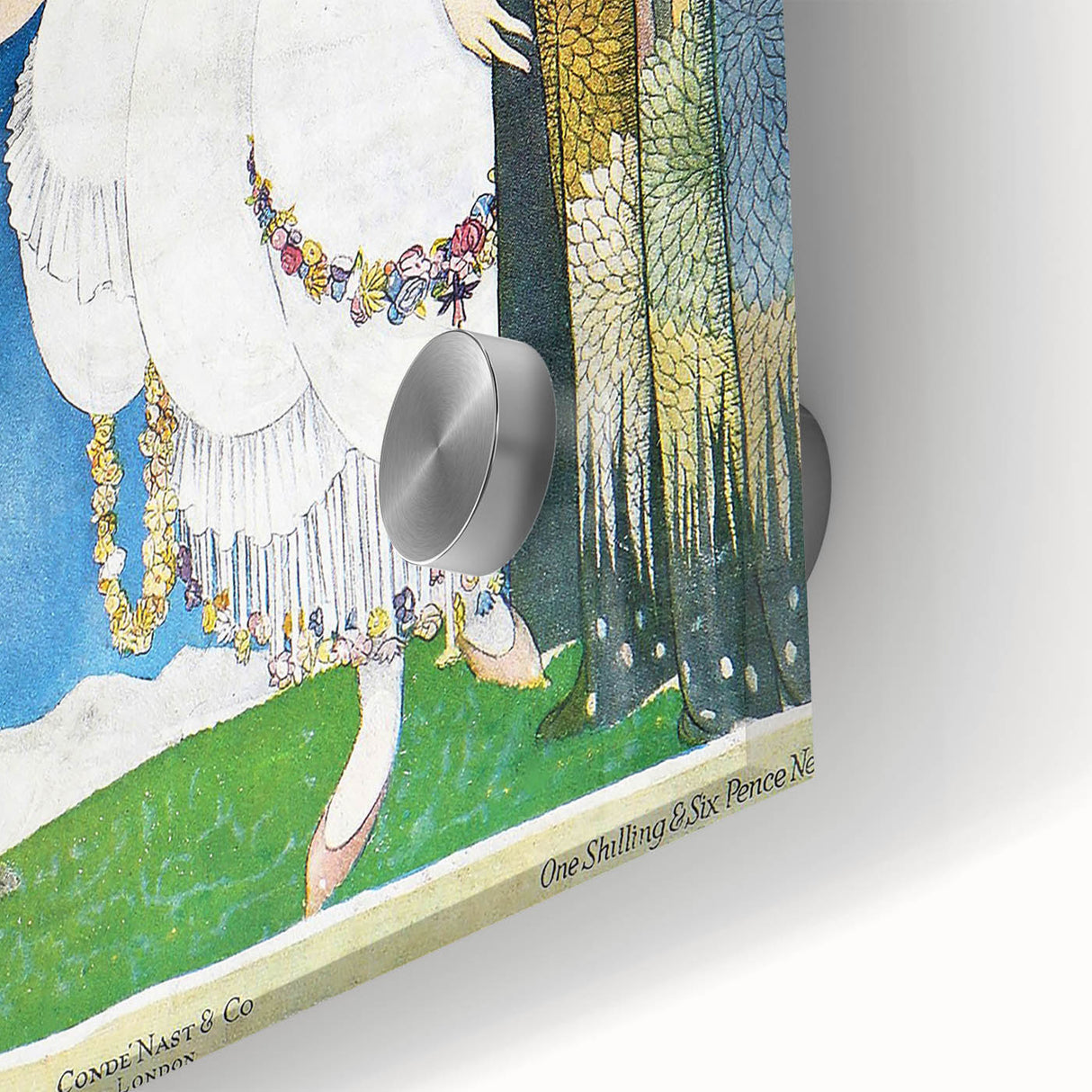 1919 Spring Vogue Cover Print - Floral Fantasy Art Deco Wall Decor