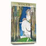 1919 Spring Vogue Cover Print - Floral Fantasy Art Deco Wall Decor