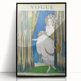 1919 Spring Vogue Cover Print - Floral Fantasy Art Deco Wall Decor