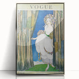 1919 Spring Vogue Cover Print - Floral Fantasy Art Deco Wall Decor