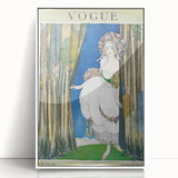 1919 Spring Vogue Cover Print - Floral Fantasy Art Deco Wall Decor