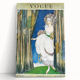 1919 Spring Vogue Cover Print - Floral Fantasy Art Deco Wall Decor