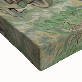 Black and white landscape painting on large canvas, featuring a serene rural scene, ideal for bedroom wall art.