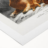 Romanticism Art: Lioness with Cubs by D’Orbigny - Wildlife Canvas