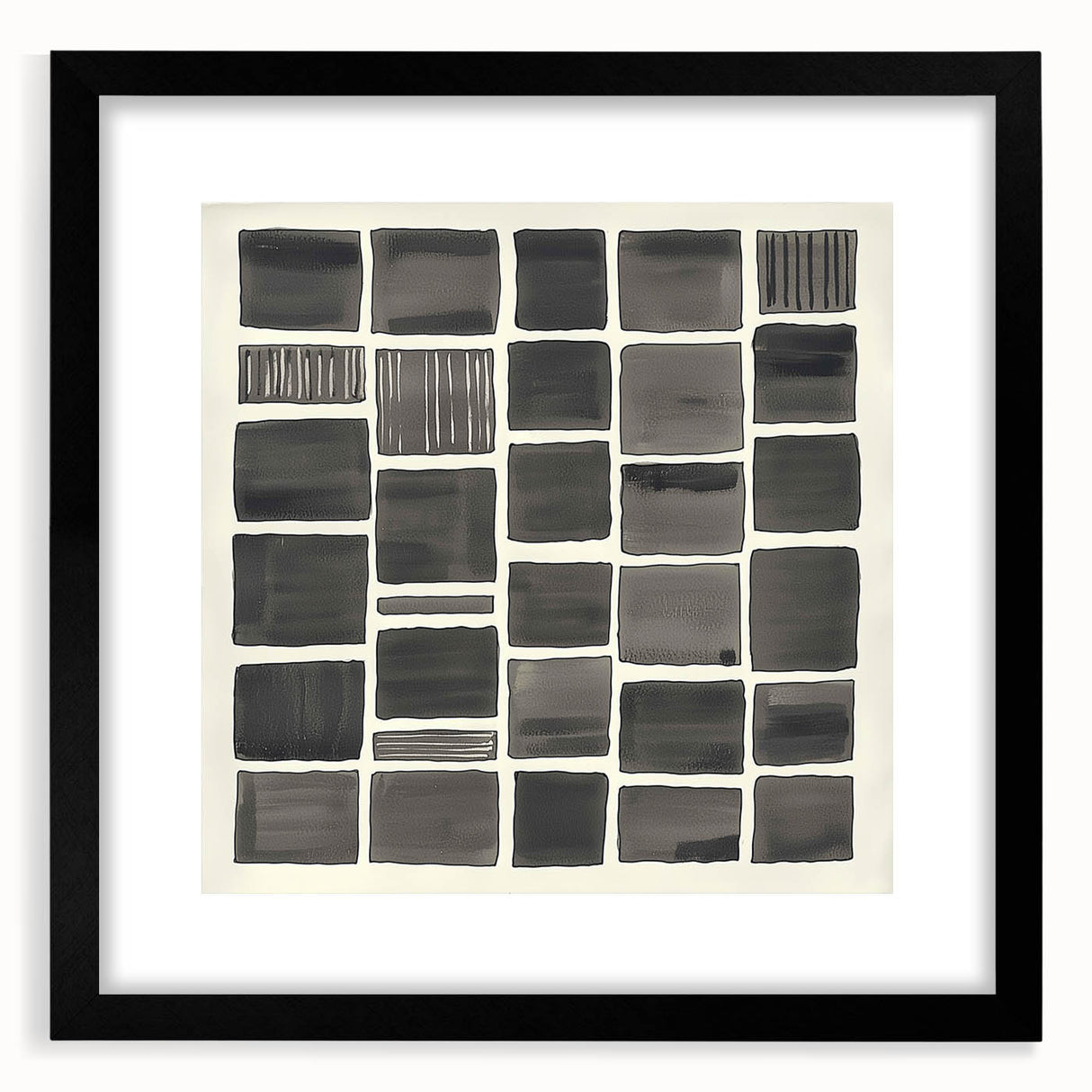 Acrylic Dining Room Artwork – Modern Geometric Abstract Print