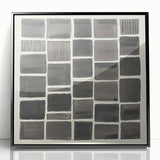 Acrylic Dining Room Artwork – Modern Geometric Abstract Print