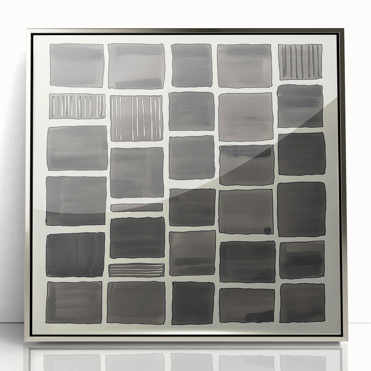 Acrylic Dining Room Artwork – Modern Geometric Abstract Print
