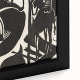 Expressionist Art: Two Mythical Animals - Abstract Expressionism Print