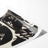 Expressionist Art: Two Mythical Animals - Abstract Expressionism Print