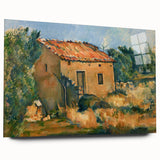 Cézanne Abandoned House Landscape - Impressionist Wall Art Print