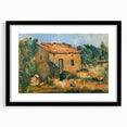 Cézanne Abandoned House Landscape - Impressionist Wall Art Print