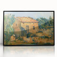 Cézanne Abandoned House Landscape - Impressionist Wall Art Print
