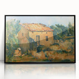 Cézanne Abandoned House Landscape - Impressionist Wall Art Print