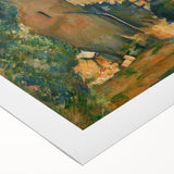 Cézanne Abandoned House Landscape - Impressionist Wall Art Print