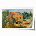 Cézanne Abandoned House Landscape - Impressionist Wall Art Print