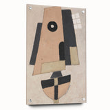 Modern Wall Art: Geometric Abstract in Earthy Tones – Minimalist Decor