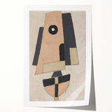 Modern Wall Art: Geometric Abstract in Earthy Tones – Minimalist Decor