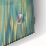 Close-up of an abstract floral acrylic glass artwork showcasing vibrant colors and intricate details, perfect for modern home decor and artistic displays.