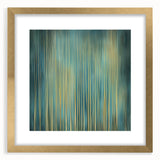 Abstract floral frame with a gold mat, showcasing a vibrant design of colorful flowers and leaves, ideal for modern home decor. Perfect for enhancing any room's aesthetic.