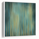 Framed abstract floral canvas artwork in a white frame, showcasing vibrant colors and intricate designs, perfect for modern home decor accents.