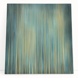 Abstract floral canvas art featuring vibrant colors and intricate designs, elegantly leaning against a wall, ideal for modern home decor and aesthetic enhancement.