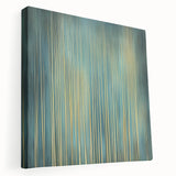 Abstract floral artwork on stretched canvas showcasing vibrant colors and intricate patterns, viewed from the side to highlight the depth and texture. Ideal for modern home decor.