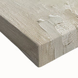 Abstract minimalist wall art on stretched canvas showcasing soft pastel colors and geometric shapes, perfect for modern home decor accents.