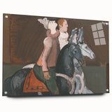 Expressionist Art: Two Riders - Abstract Expressionism Painting Print