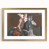 Expressionist Art: Two Riders - Abstract Expressionism Painting Print