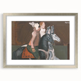 Expressionist Art: Two Riders - Abstract Expressionism Painting Print