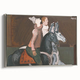 Expressionist Art: Two Riders - Abstract Expressionism Painting Print