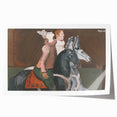 Expressionist Art: Two Riders - Abstract Expressionism Painting Print