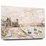 Modern Wall Art - Quilleboeuf by Paul Signac - Serene Harbor Decor