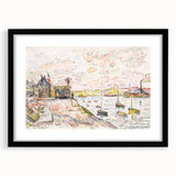 Modern Wall Art - Quilleboeuf by Paul Signac - Serene Harbor Decor