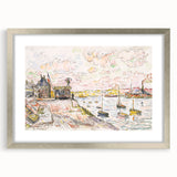 Modern Wall Art - Quilleboeuf by Paul Signac - Serene Harbor Decor