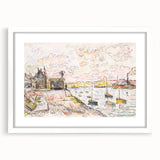 Modern Wall Art - Quilleboeuf by Paul Signac - Serene Harbor Decor