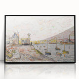 Modern Wall Art - Quilleboeuf by Paul Signac - Serene Harbor Decor