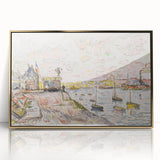 Modern Wall Art - Quilleboeuf by Paul Signac - Serene Harbor Decor