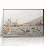 Modern Wall Art - Quilleboeuf by Paul Signac - Serene Harbor Decor
