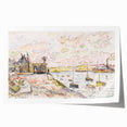 Modern Wall Art - Quilleboeuf by Paul Signac - Serene Harbor Decor