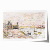 Modern Wall Art - Quilleboeuf by Paul Signac - Serene Harbor Decor