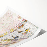 Modern Wall Art - Quilleboeuf by Paul Signac - Serene Harbor Decor