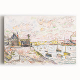 Modern Wall Art - Quilleboeuf by Paul Signac - Serene Harbor Decor