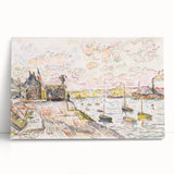 Modern Wall Art - Quilleboeuf by Paul Signac - Serene Harbor Decor