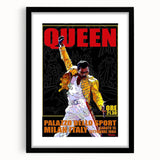 Queen 1984 Milan Concert Poster - Palazzo Dello Sport