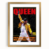 Queen 1984 Milan Concert Poster - Palazzo Dello Sport