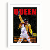 Queen 1984 Milan Concert Poster - Palazzo Dello Sport