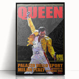Queen 1984 Milan Concert Poster - Palazzo Dello Sport